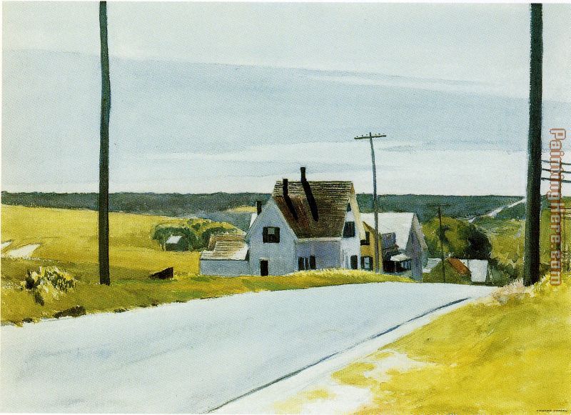 High Road painting - Edward Hopper High Road art painting